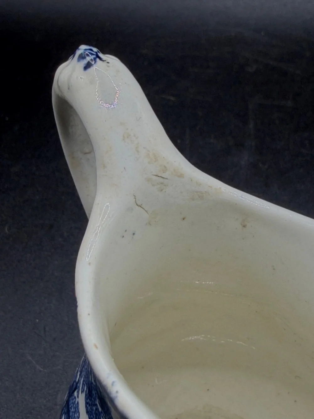 Royal Staffordshire Tonquin Blue Transferware AJ Wilkinson England Creamer Jug